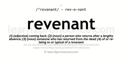 revenant in tagalog|REVENANT Meaning in Tagalog .